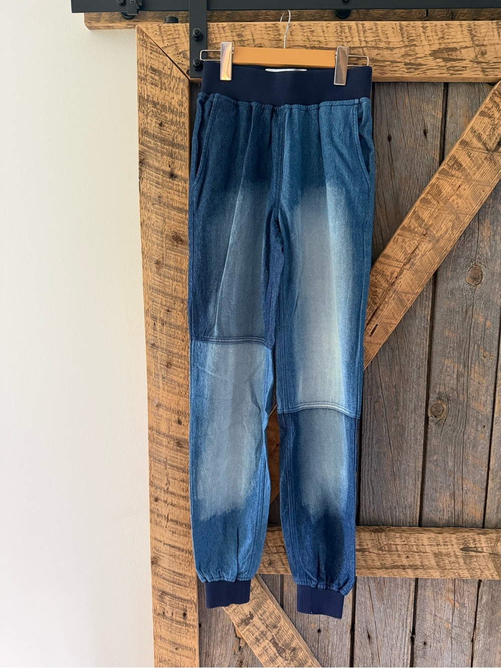 DAYA BY ZENDAYA Quilted Denim Jogger - Size XS